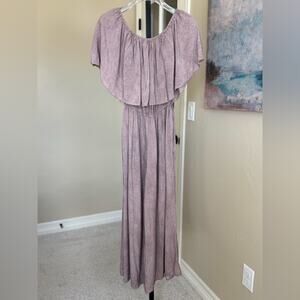 New Elan Off the Shoulder Cropped Jumpsuit Romper in Blush Pink Women’s Medium